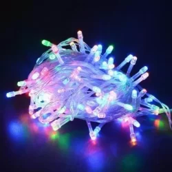 140 LED Гирлянд коледна украса, Цветни лампички
