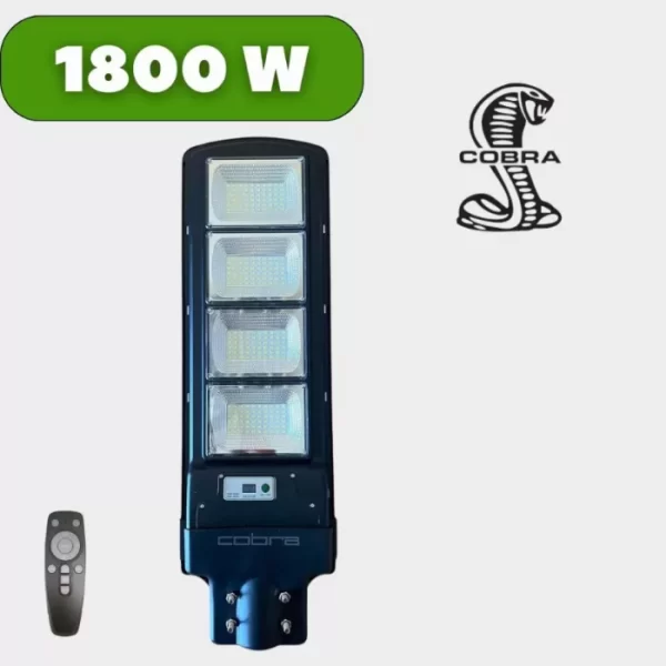 1800W LED Соларна Улична Лампа Cobra Pro