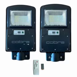 2 броя LED Соларна улична лампа 300W | Соларна улична лампа Cobra 300W