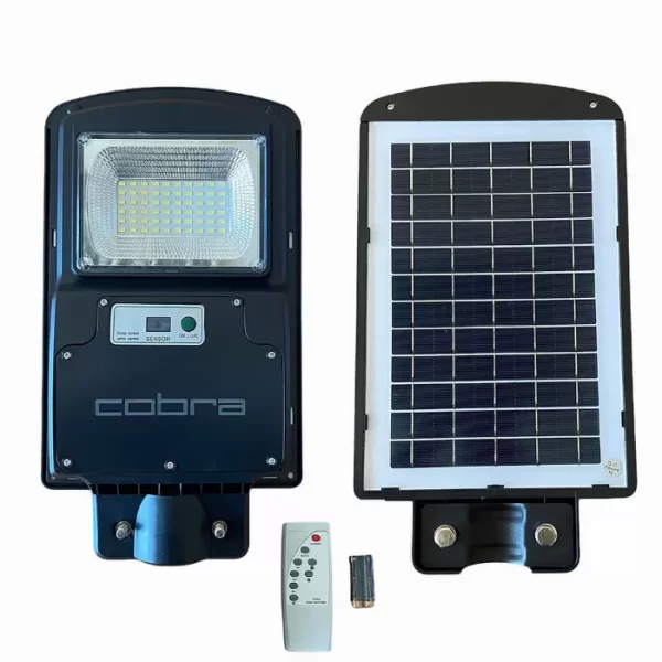 3 броя LED Соларна Улична Лампа 300W | Соларна Улична Лампа Cobra 300W