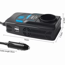300W автомобилен инвертор 12V DC към 230V AC преобразувател