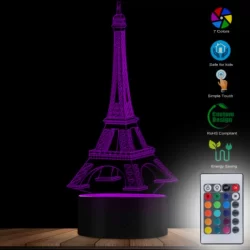 3D LED лампа Айфелова кула