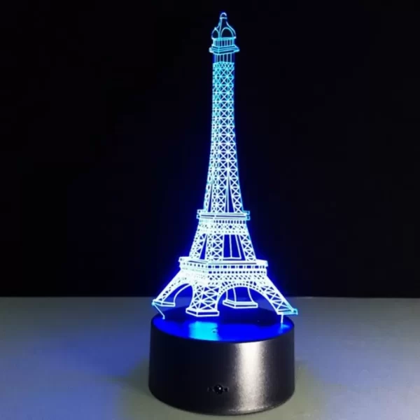 3D LED лампа Айфелова кула