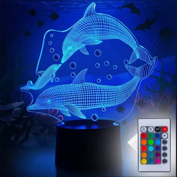 Холограмна LED лампа CREATIVE 3D RGB