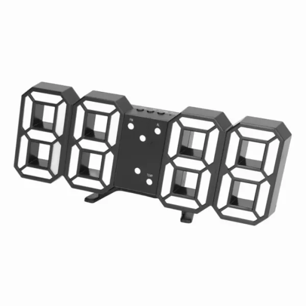 Настолен 3D светещ дигитален часовник 4 в 1