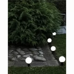 6 броя водоустойчиви външни слънчеви LED светлини, Светещи топки за градината