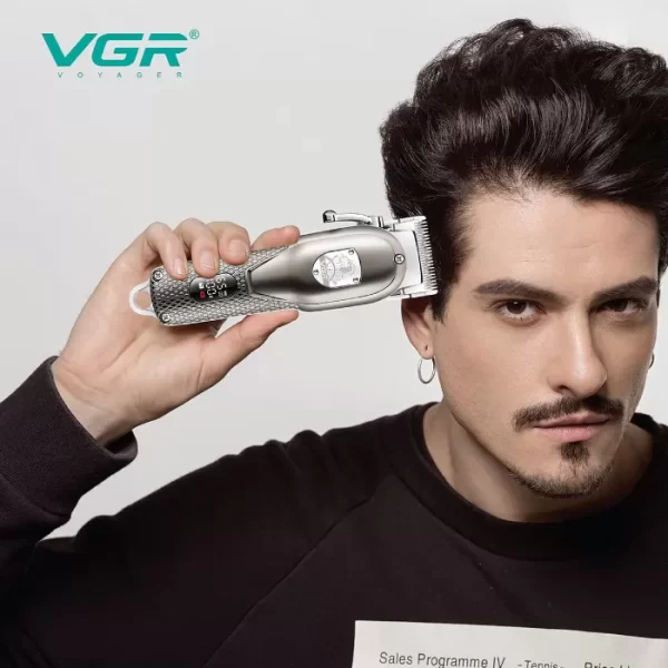 Акумулаторна машинка за подстригване V-280 с LED дисплей