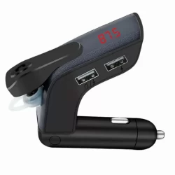 Bluetooth V9 FM трансмитер с отделна слушалка за ухото