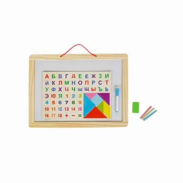 Дъска магнитна/С цифри и букви на кирилица