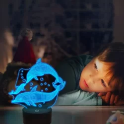 Холограмна LED лампа CREATIVE 3D RGB
