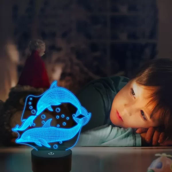 Холограмна LED лампа CREATIVE 3D RGB