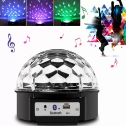 Диско LED лампа с тонколона и Bluetooth