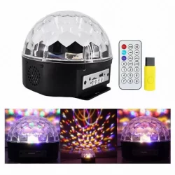 Диско LED лампа с тонколона и Bluetooth