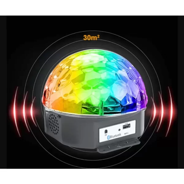 Диско LED лампа с тонколона и Bluetooth