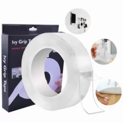 Двойнозалепваща лента за монтаж за многократна употреба IVY GRIP | Двойно залепваща прозрачна лента за закрепване