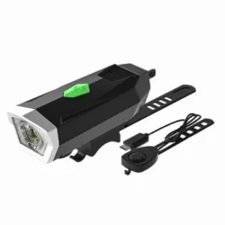 Фар за велосипед и клаксон с USB зареждане