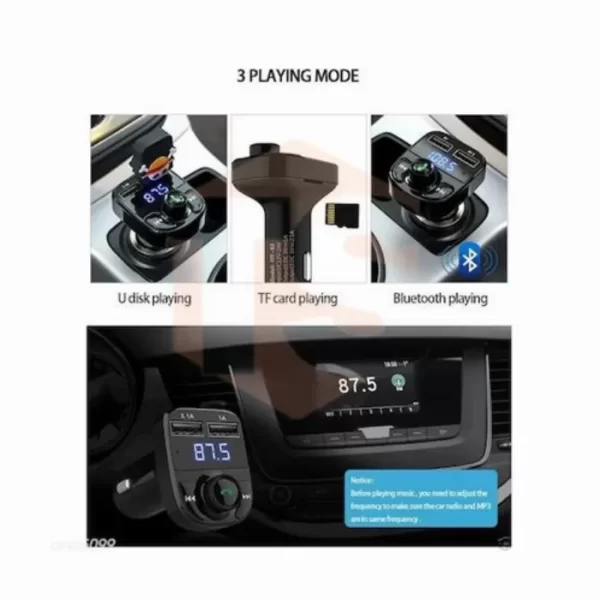 FM Трансмитер/Bluetooth Kit KFZ X8 Amio/Мултифункционален