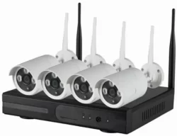 FULL HD 5MP безжична, външна, водоустойчива система за видеонаблюдение 1080P Wifi NVR с двупосочно аудио