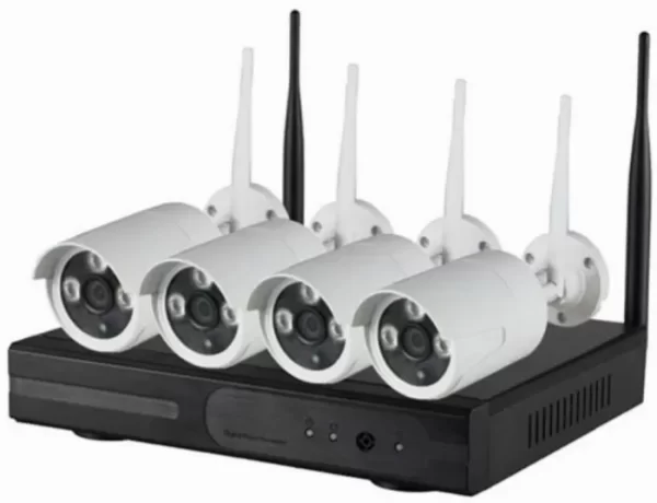 FULL HD 5MP безжична, външна, водоустойчива система за видеонаблюдение 1080P Wifi NVR с двупосочно аудио