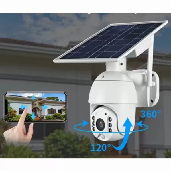 Камера за Видеонаблюдение с Вграден Соларен Панел, Full HD, Wifi