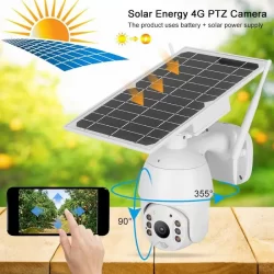 Камера за Видеонаблюдение с Вграден Соларен Панел, Full HD, Wifi