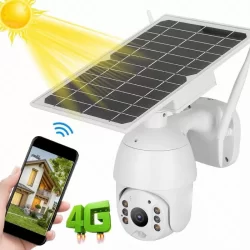 Камера за Видеонаблюдение с Вграден Соларен Панел, Full HD, Wifi
