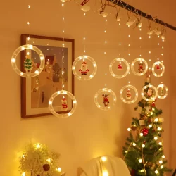 Коледни LED лампички с коледни фигурки