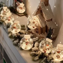 Коледни топки с LED светлини Дядо коледна 3 метра