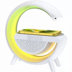 Лампа за безжично зареждане с Bluetooth високоговорител
