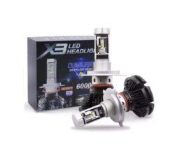 LED Диодни Крушки за фар X3 H1, 50W, 12000 Lm