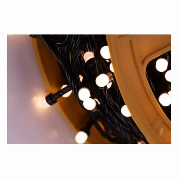LED гирлянд с декоративни лампички, празнични светлини, макара 50 метра