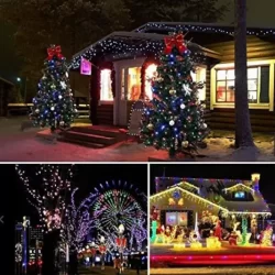 LED гирлянд с декоративни лампички, празнични светлини, макара 50 метра