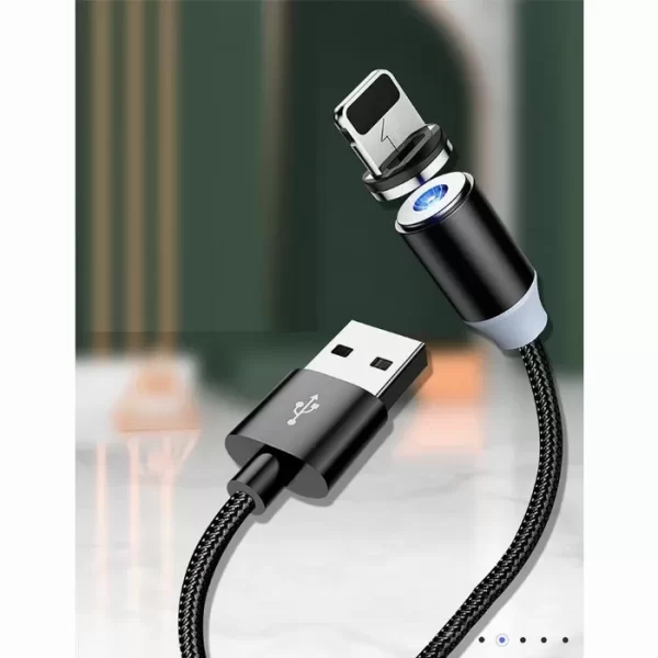 Магнитен кабел за зареждане на телефон 3в1