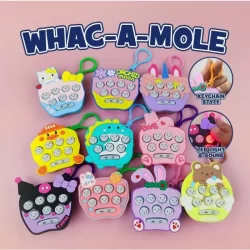 Мини Електронен Ключодържател Конзолна Игра Pop It Whac-A-Mole със Светлини и Звук
