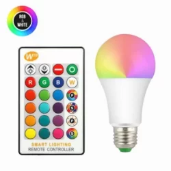 Многоцветна LED крушка с дистанционно