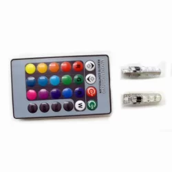 Многоцветни RGB LED крушки за габарити за кола