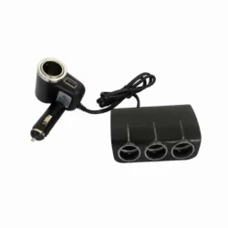 Разклонител на запалка 4 гнезда + USB Olesson 1528