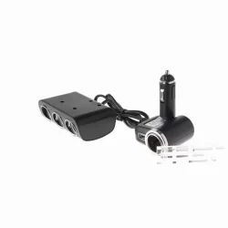Разклонител за автомобилна запалка с 4 гнезда, USB порт
