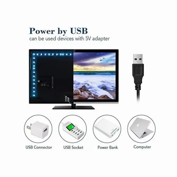 Самозалепваща RGB LED Лента, 5 метра