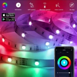 Самозалепваща RGB LED Лента, 5 метра