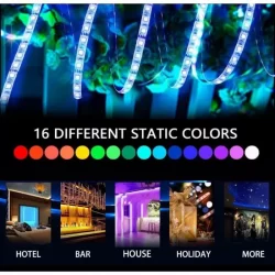 Самозалепваща RGB LED Лента, 5 метра