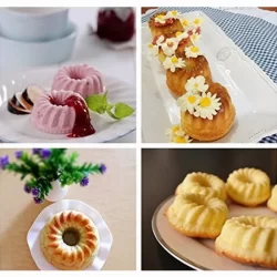 Силиконови форми за мини кексчета, 6 броя