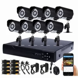 Система за видеонаблюдение DVR 8-канална ,8 камери