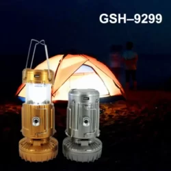 Соларен светодиоден къмпинг фенер с чупеща глава GSH–9299