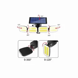 Соларна система с 4 LED лампи COB