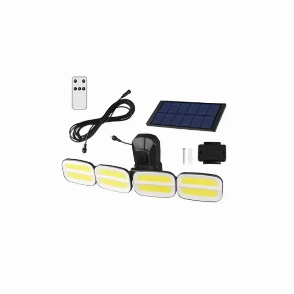 Соларна система с 4 LED лампи COB