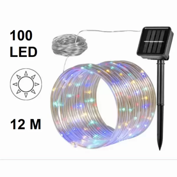 Светещ LED Маркуч 12 метра | Коледен маркуч за външен монтаж