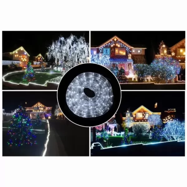 Светещ LED Маркуч 30м | Коледен маркуч за външен монтаж