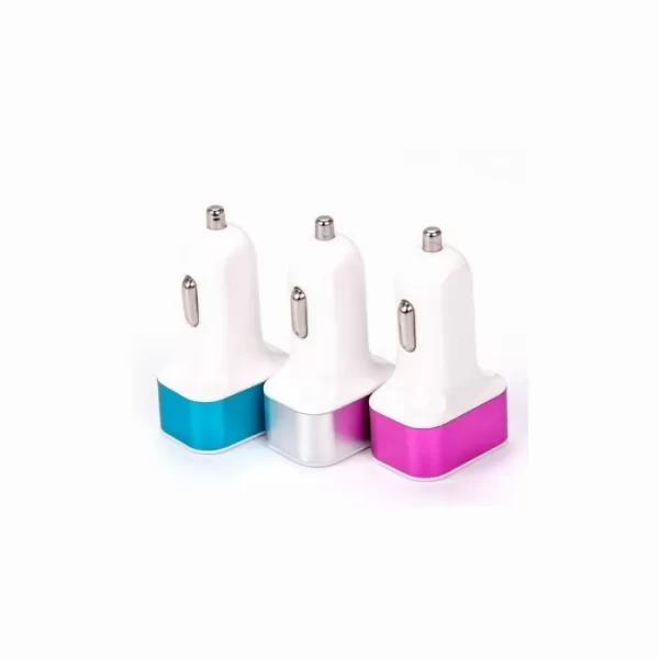 Троен USB адаптер за автомобилна запалка 2.1A, 2A, 1A