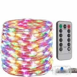 USB коледни лампички - 300 LED, Многоцветни, 30 метра
